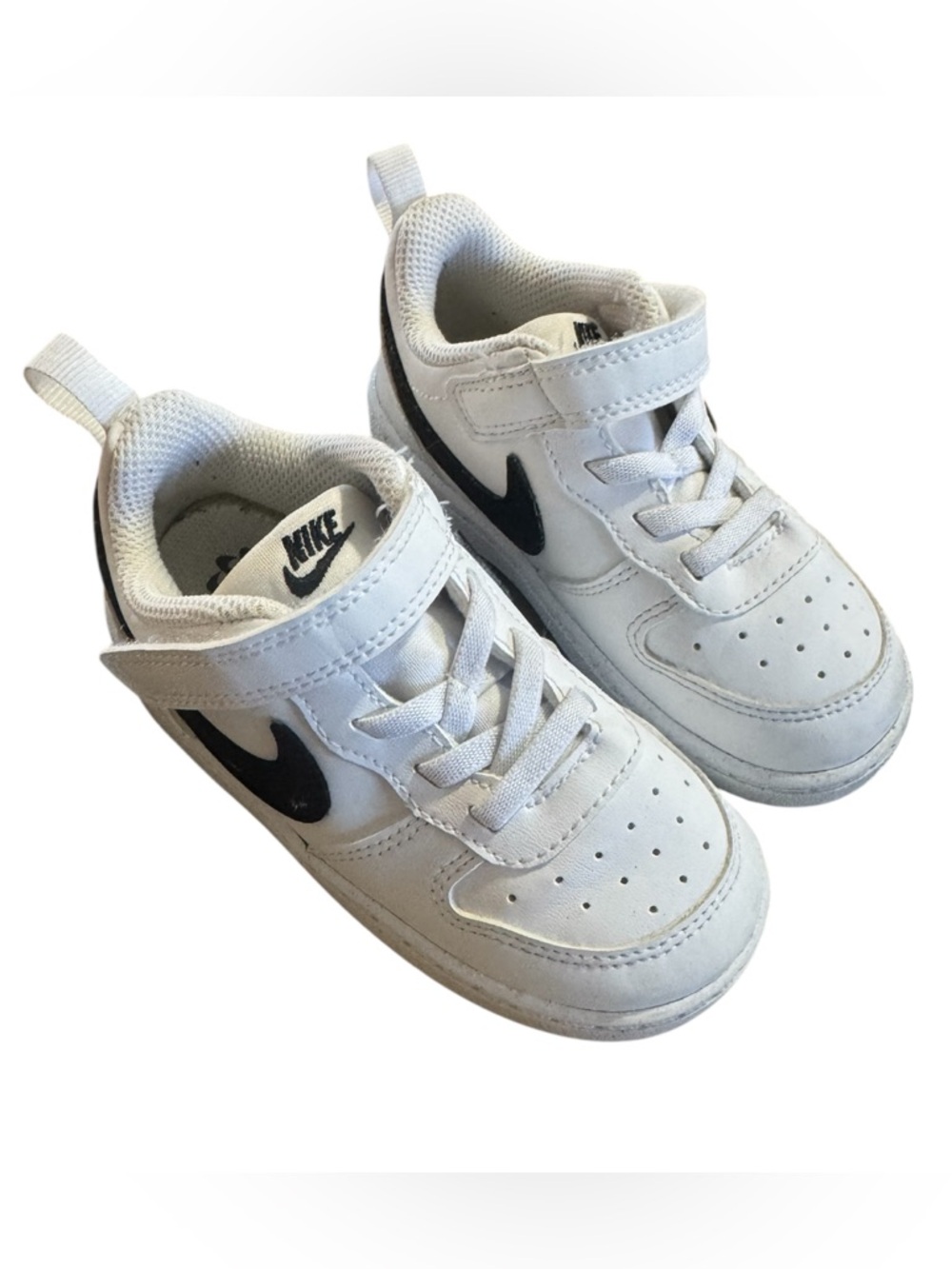 Nike Air Force 1 Toddler & Nike Court Toddler sneakers white bundle Sz 8C